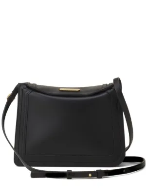 極美品✨ ドルチェ＆ガッバーナ ショルダーバッグ レザー ロゴプレート ブラック Dolce & Gabbana ロゴプレート ショルダーバッグ | ブラック | FARFETCH JP
