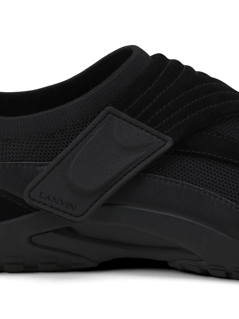Lanvin Sneakers met bandje met reliëf Zwart