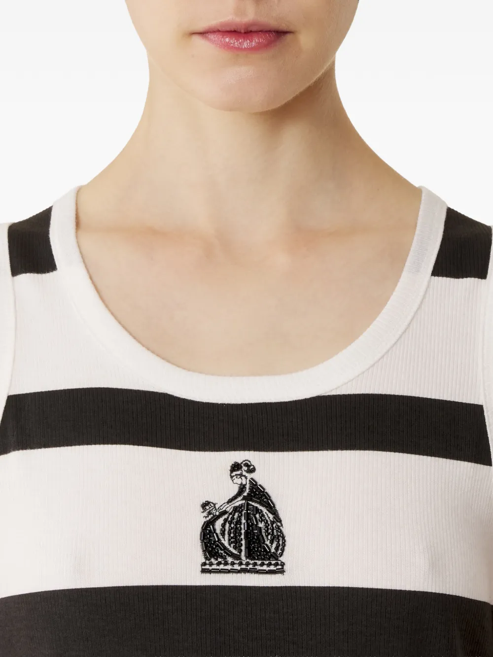 Lanvin Gestreepte tanktop Wit