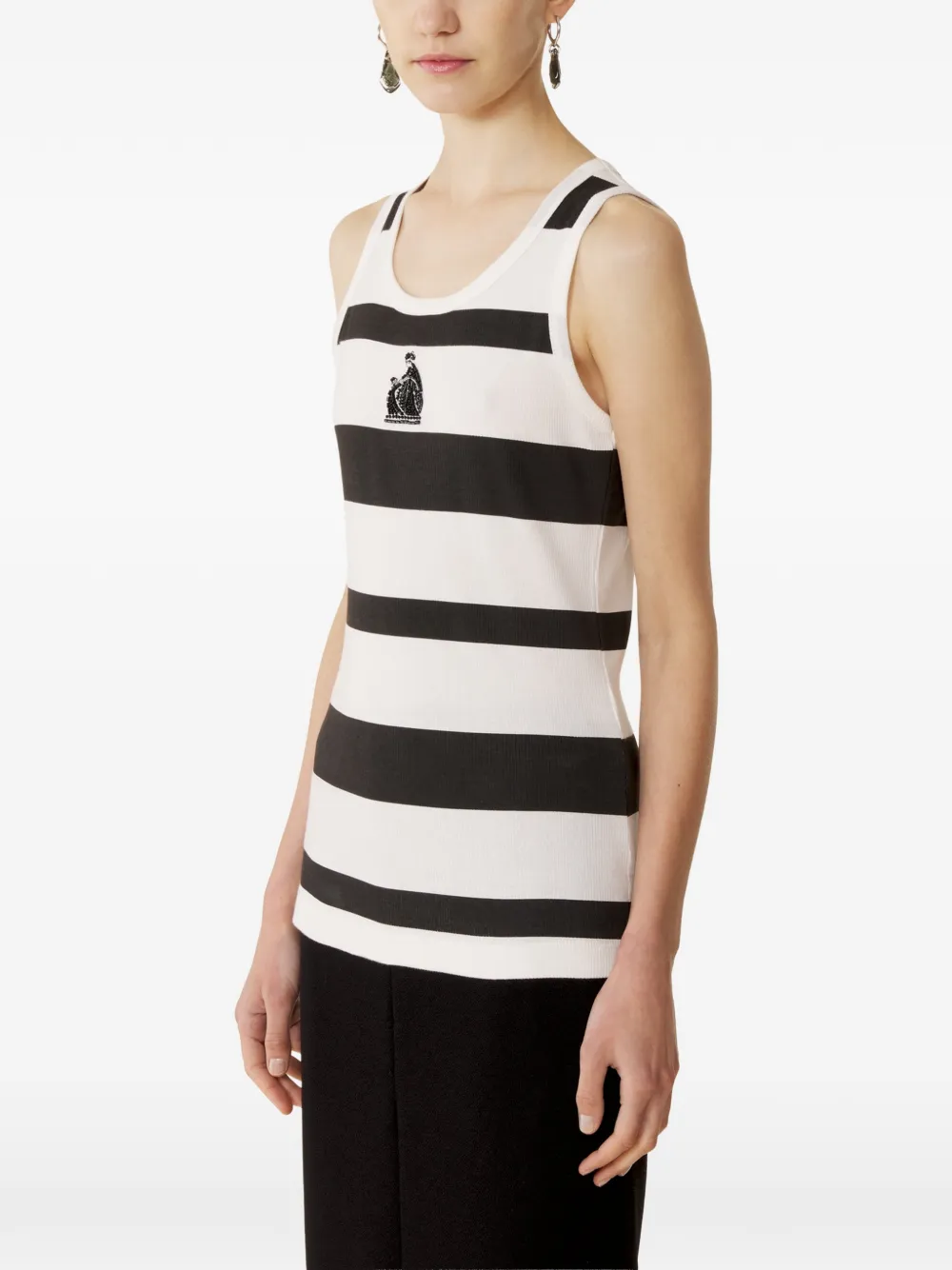 Lanvin Gestreepte tanktop Wit