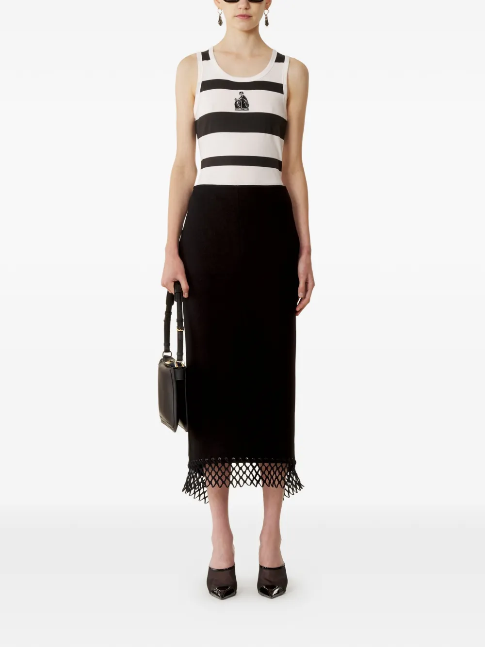 Lanvin Gestreepte tanktop Wit