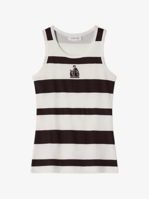 Lanvin camiseta con rayas estampadas