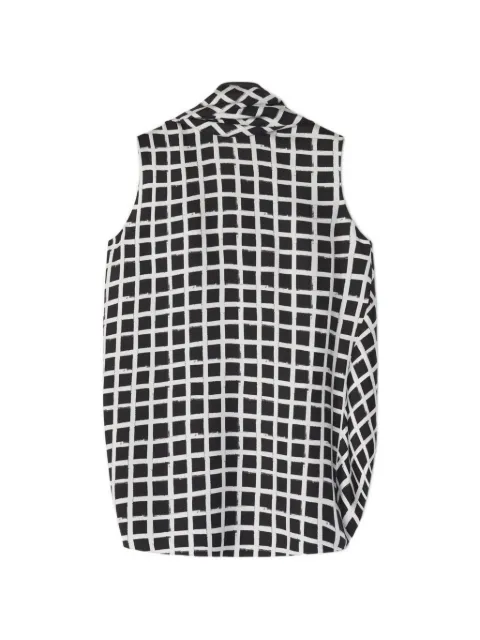 Lanvin printed silk sleeveless top