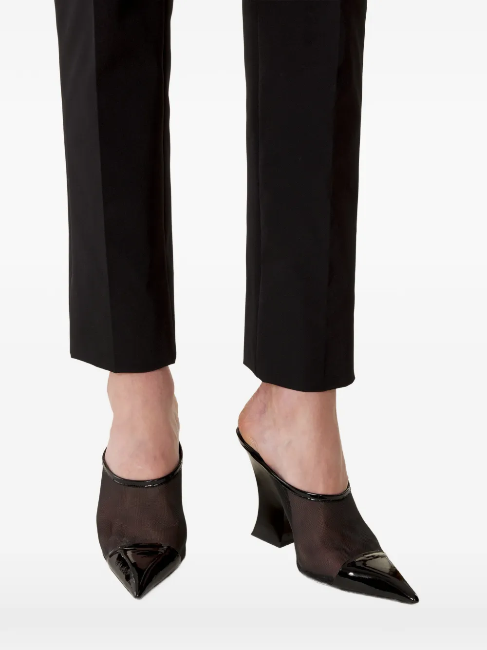 Lanvin Pumps met puntige neus en mesh Wit