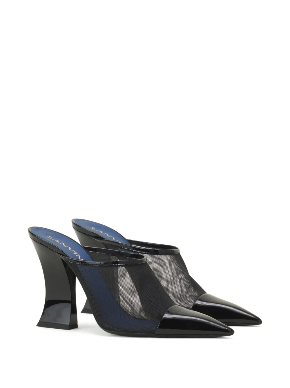 Lanvin Pumps met puntige neus en mesh Wit