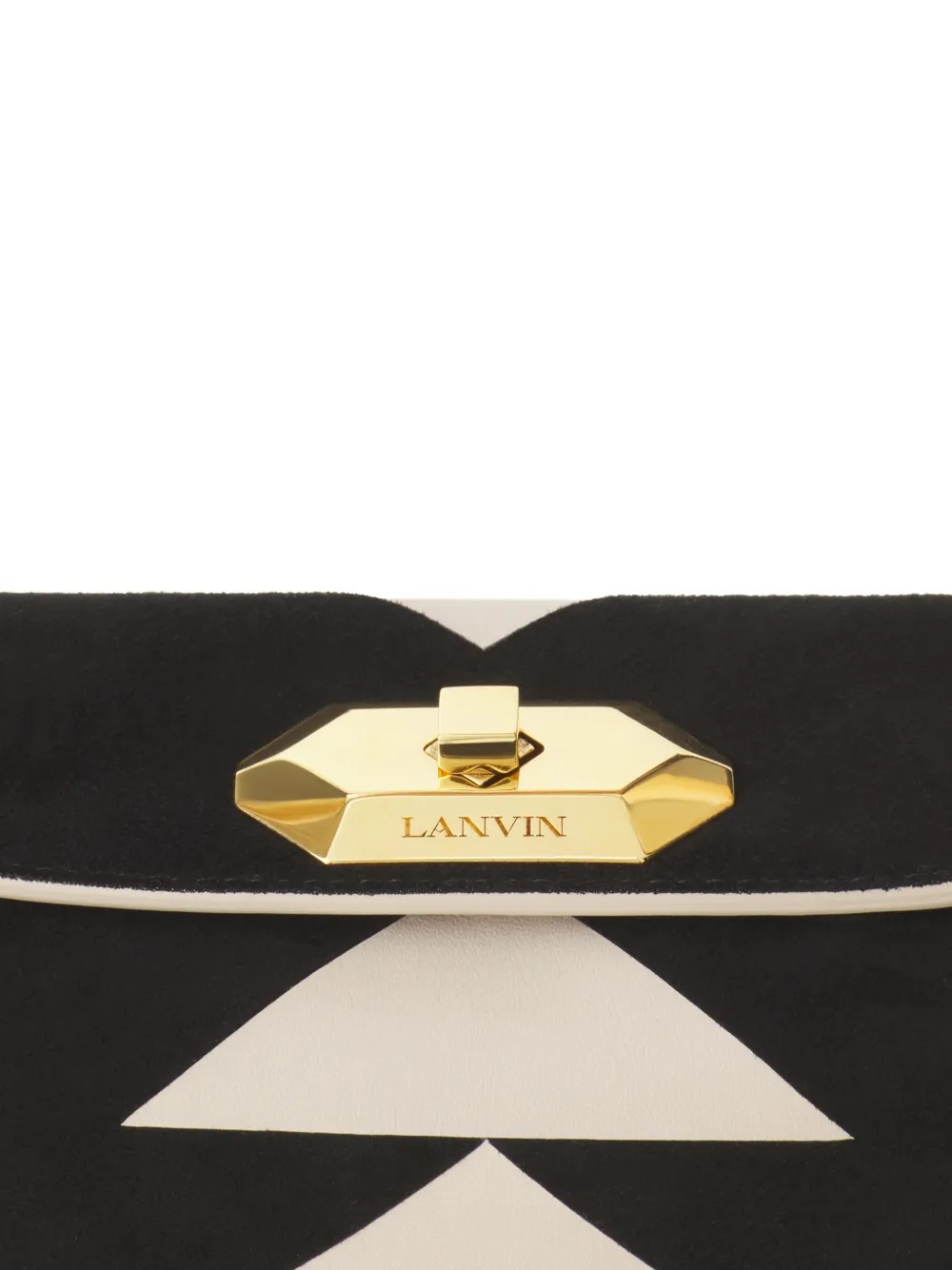 Lanvin Geometrische schoudertas Beige