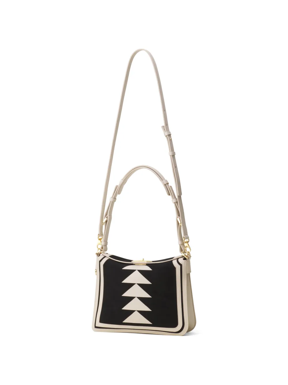 Lanvin Geometrische schoudertas Beige