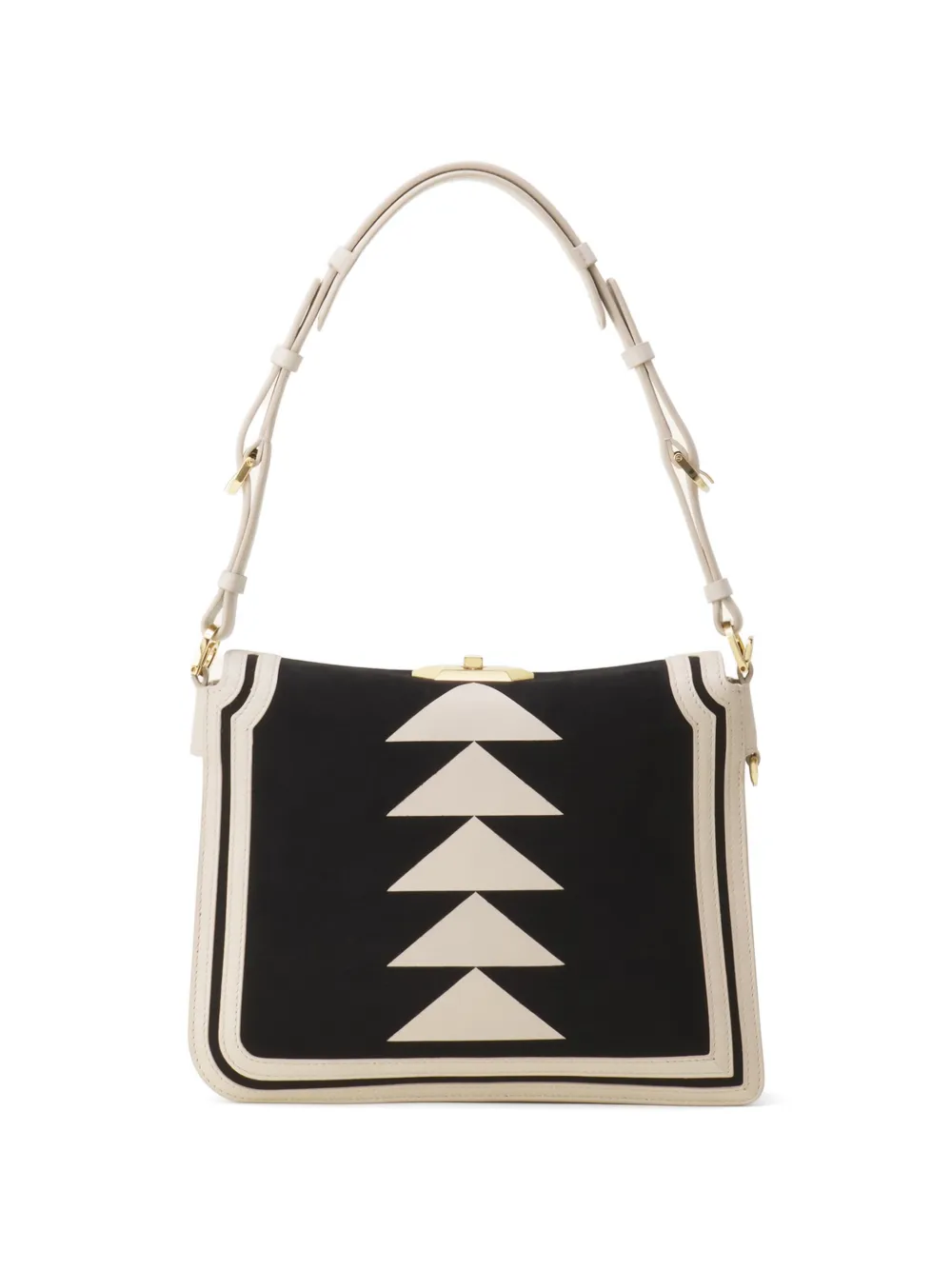 Lanvin Geometrische schoudertas Beige
