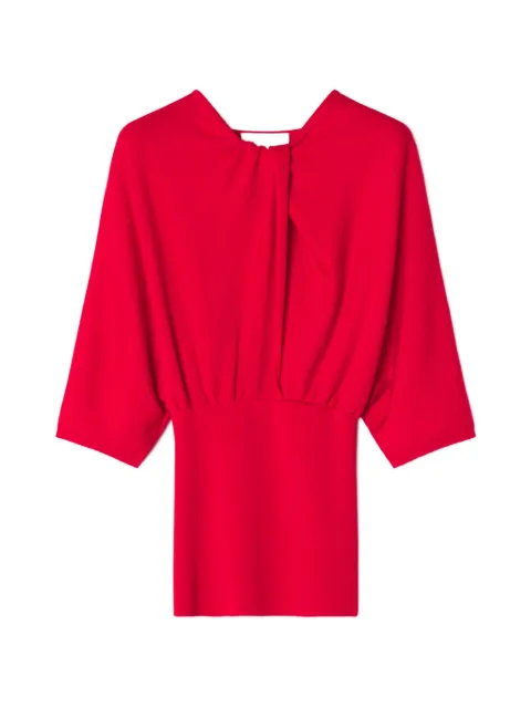 Lanvin draped three-quarter-sleeve sweater