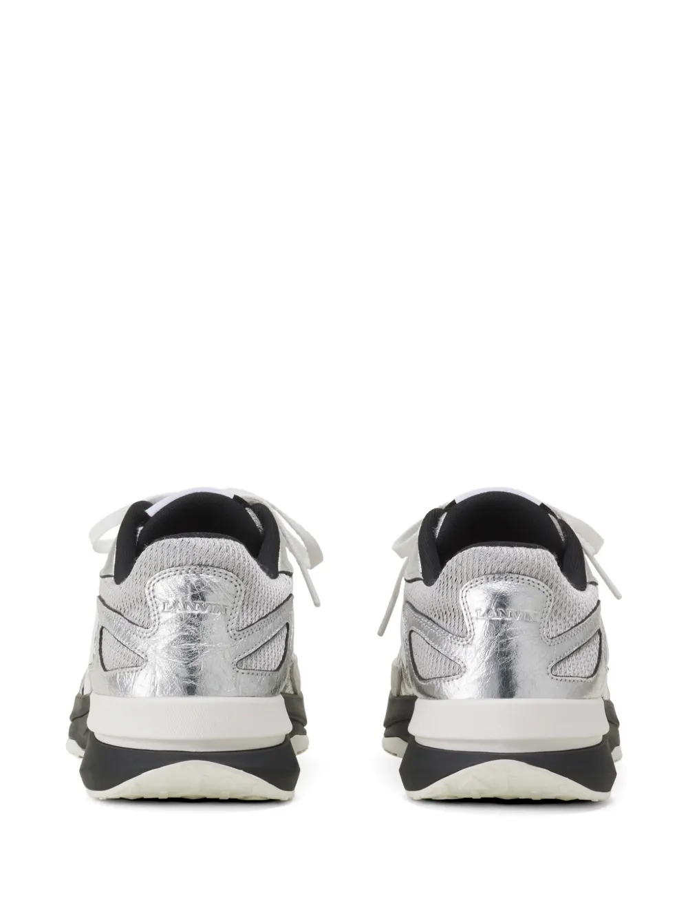 Lanvin Sneakers met metallic vlakken Zilver