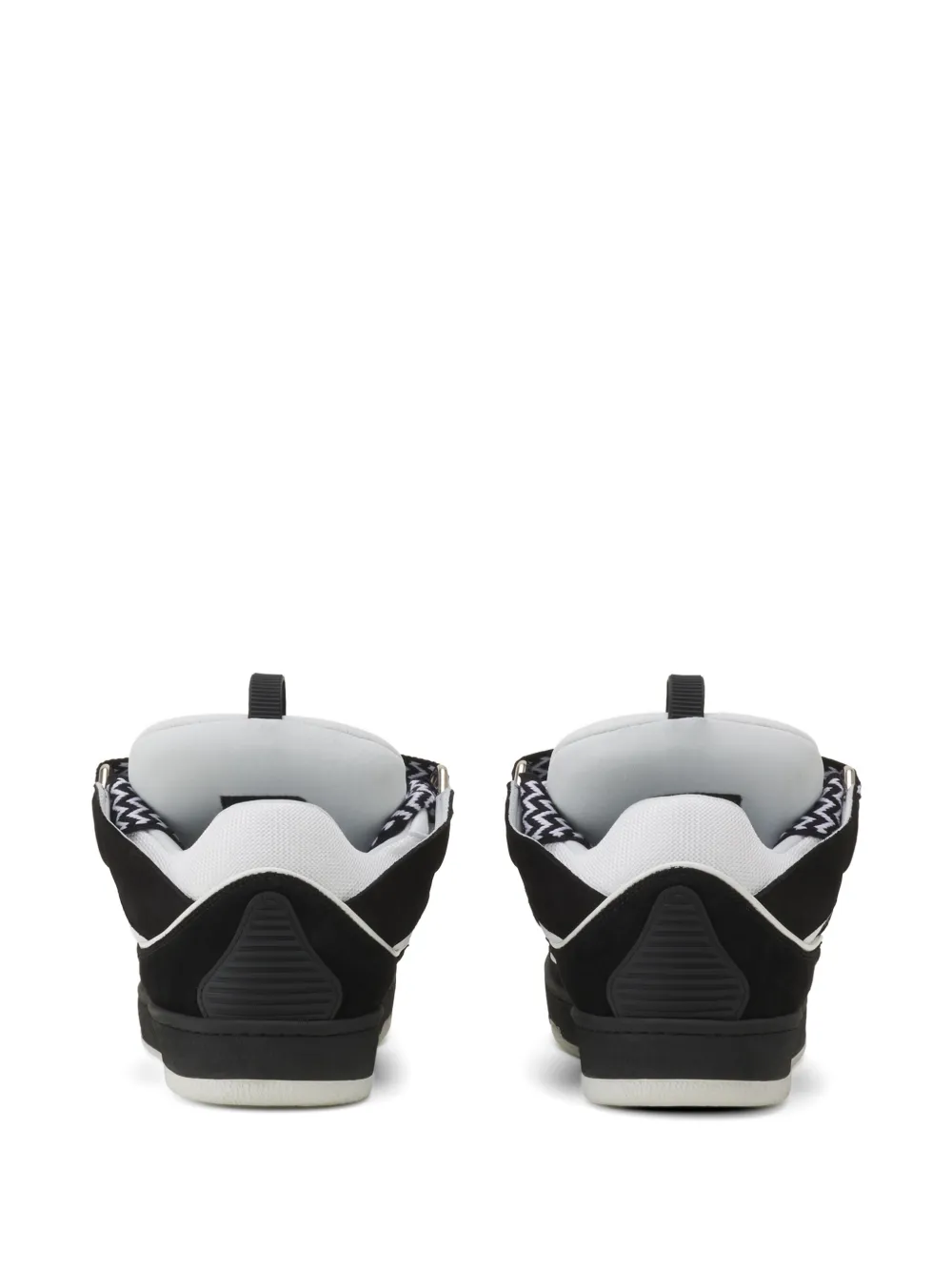 Lanvin Sneakers met zigzag veters Zwart