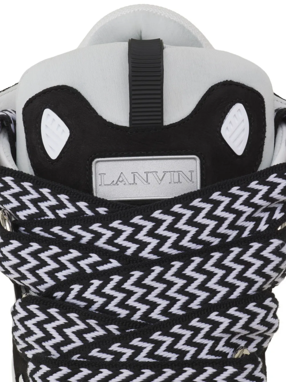 Lanvin Sneakers met zigzag veters Zwart
