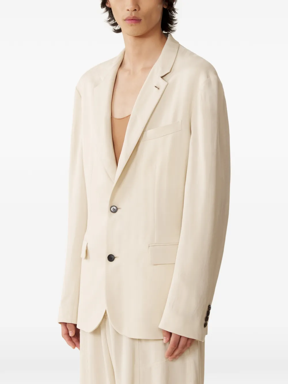 Lanvin Blazer met knoopsluiting Beige