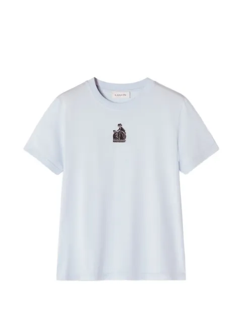 Lanvin Mother and Child embroidered cotton jersey T-shirt