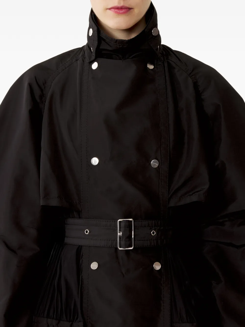 Lanvin Jas met ceintuur Zwart