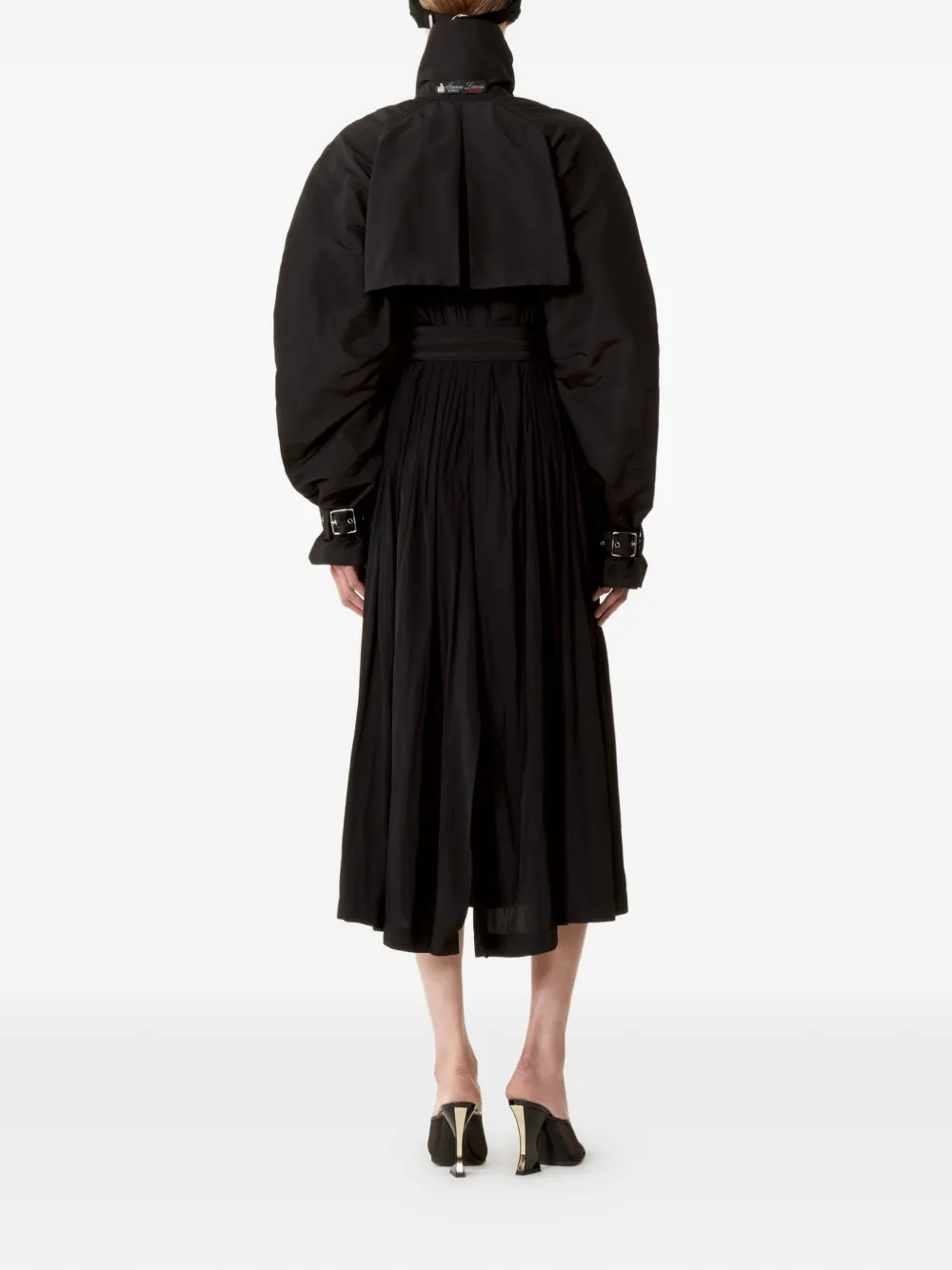 Lanvin Jas met ceintuur Zwart