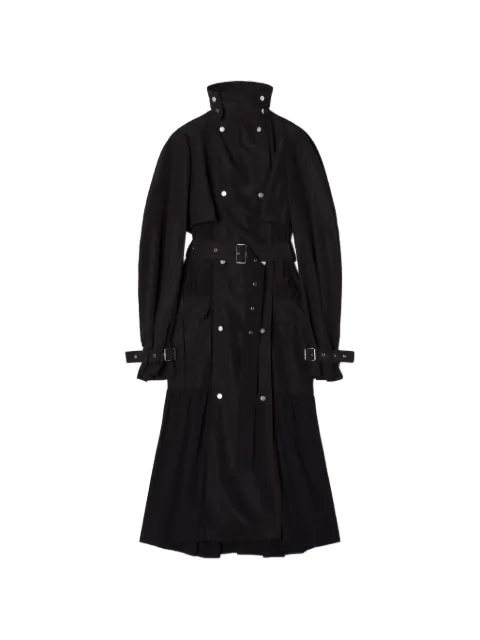 Lanvin belted pleated coat