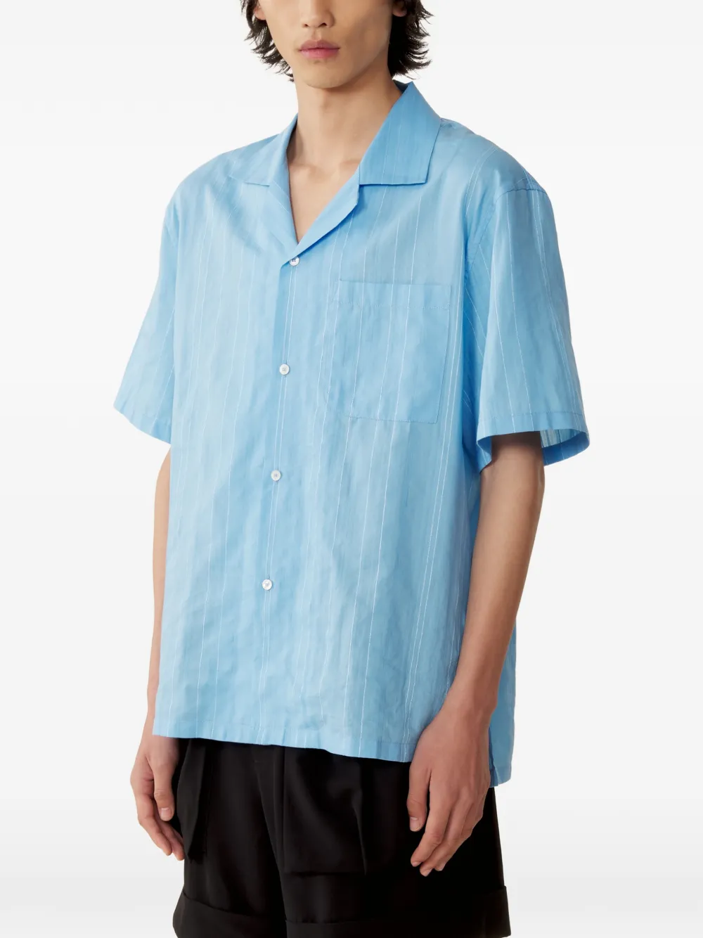 Lanvin Gestreept overhemd Blauw