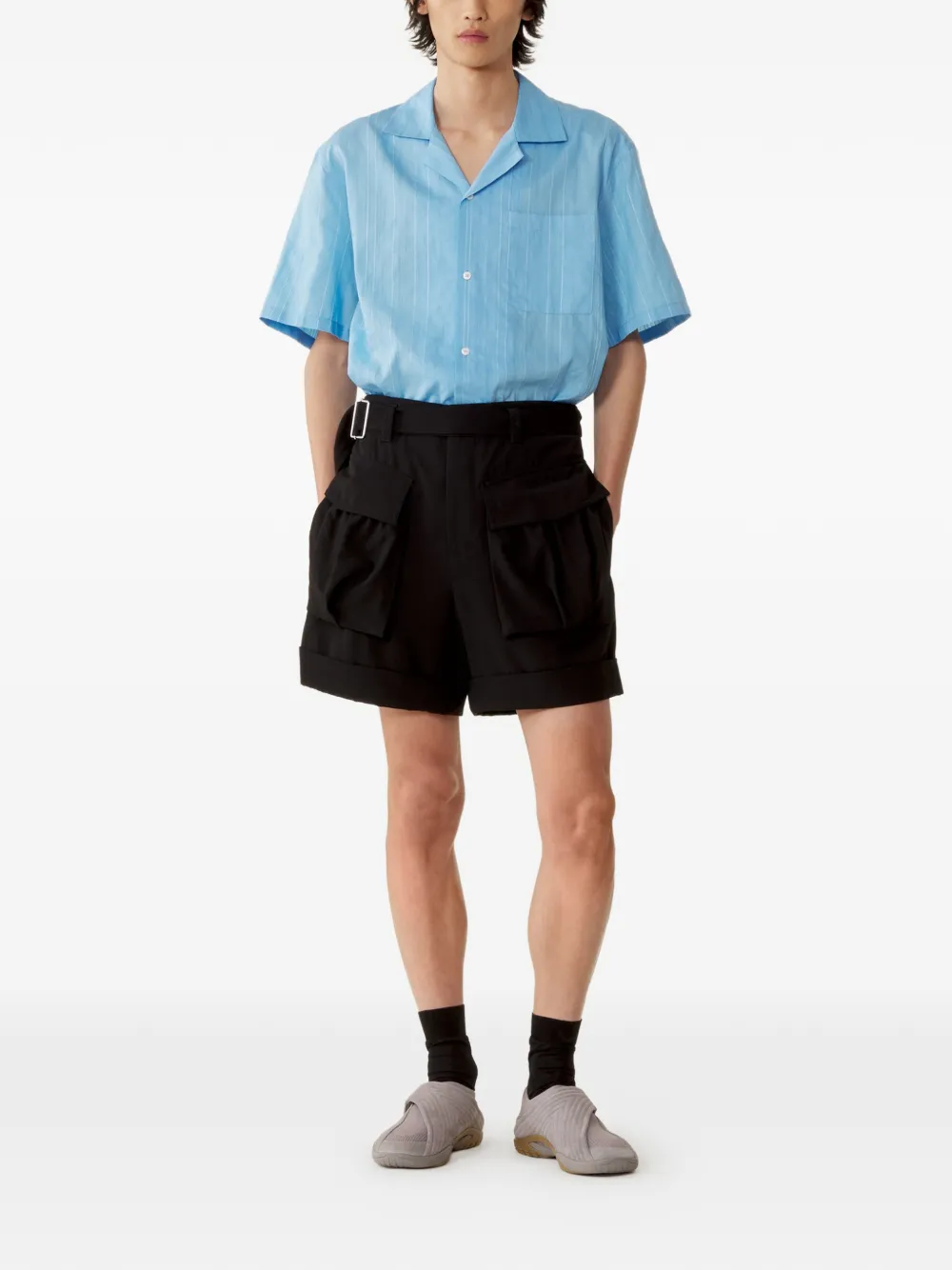 Lanvin Gestreept overhemd Blauw