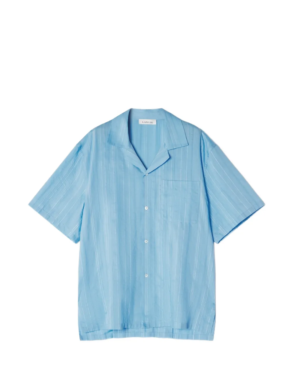 Lanvin striped button shirt - Blue