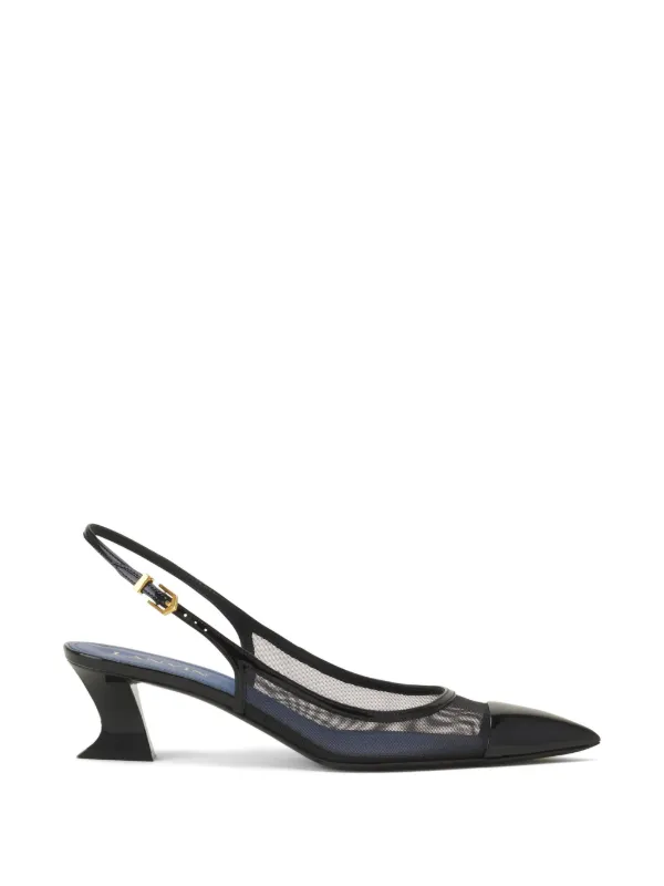 Lanvin Point-toe Sling-back Pumps in White