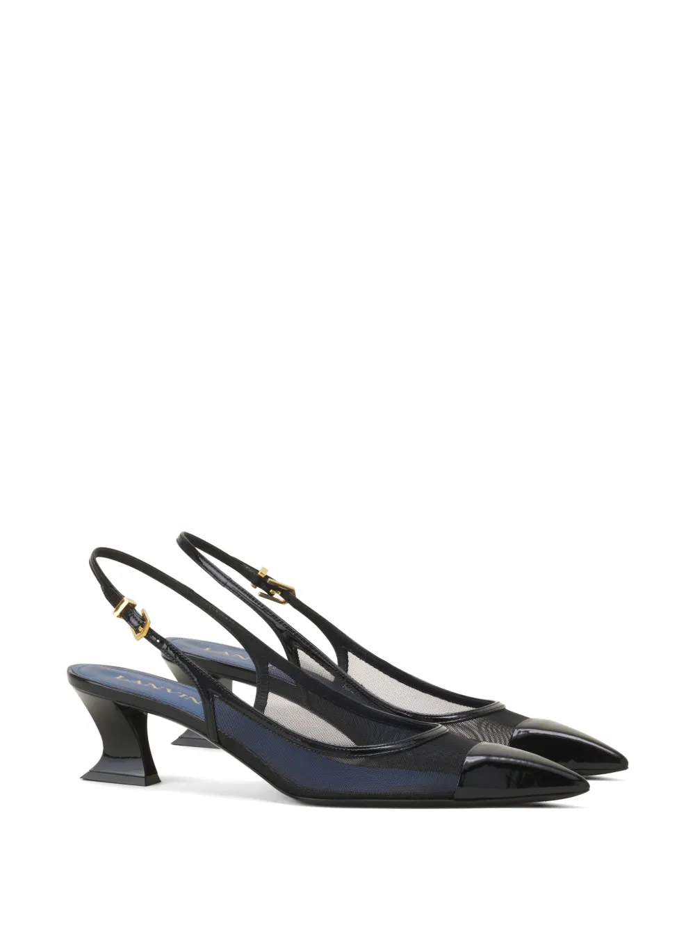 Lanvin Slingback pumps met puntige neus Wit