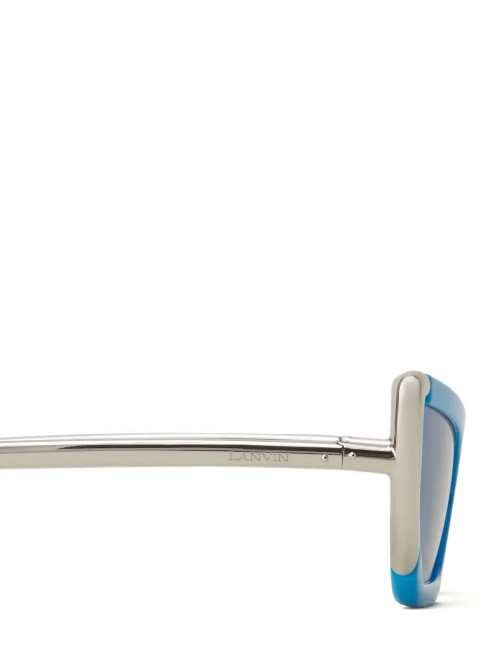 Lanvin Zonnebril met geometrisch montuur Blauw