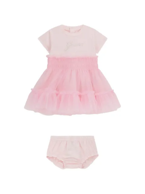 guess kids smocked tulle dress