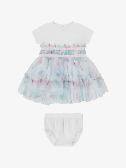 guess kids robe imprimée à volants