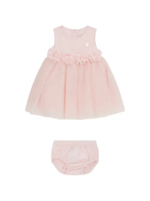 guess kids Vestido com aplicação floral