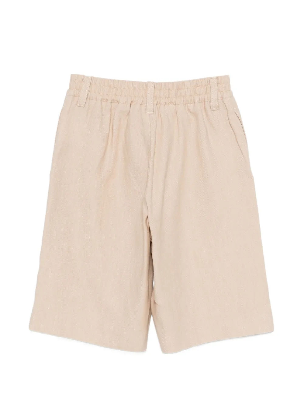 Emporio Armani Kids Shorts met geborduurd logo Beige