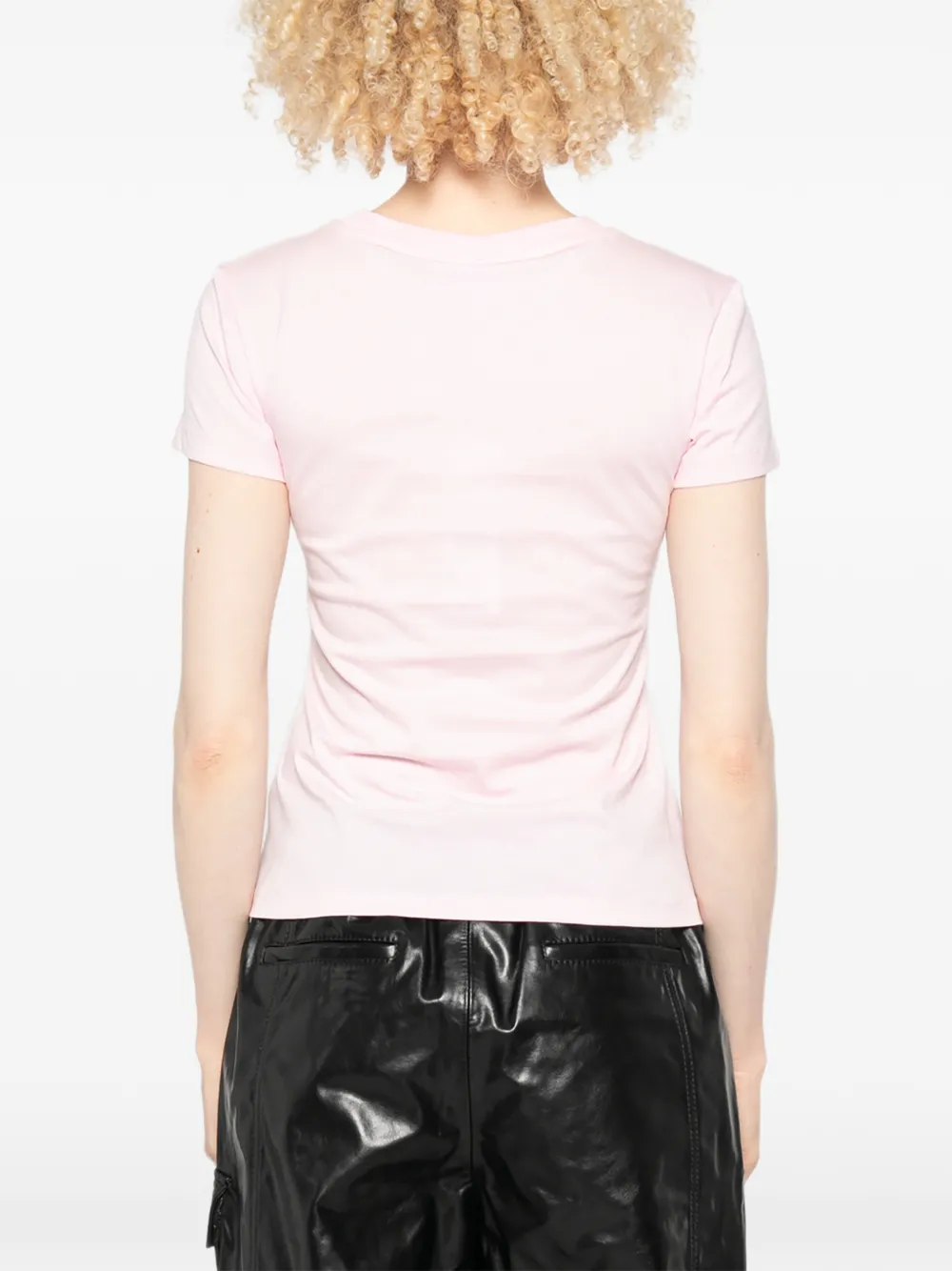 GANNI T-shirt met print Roze
