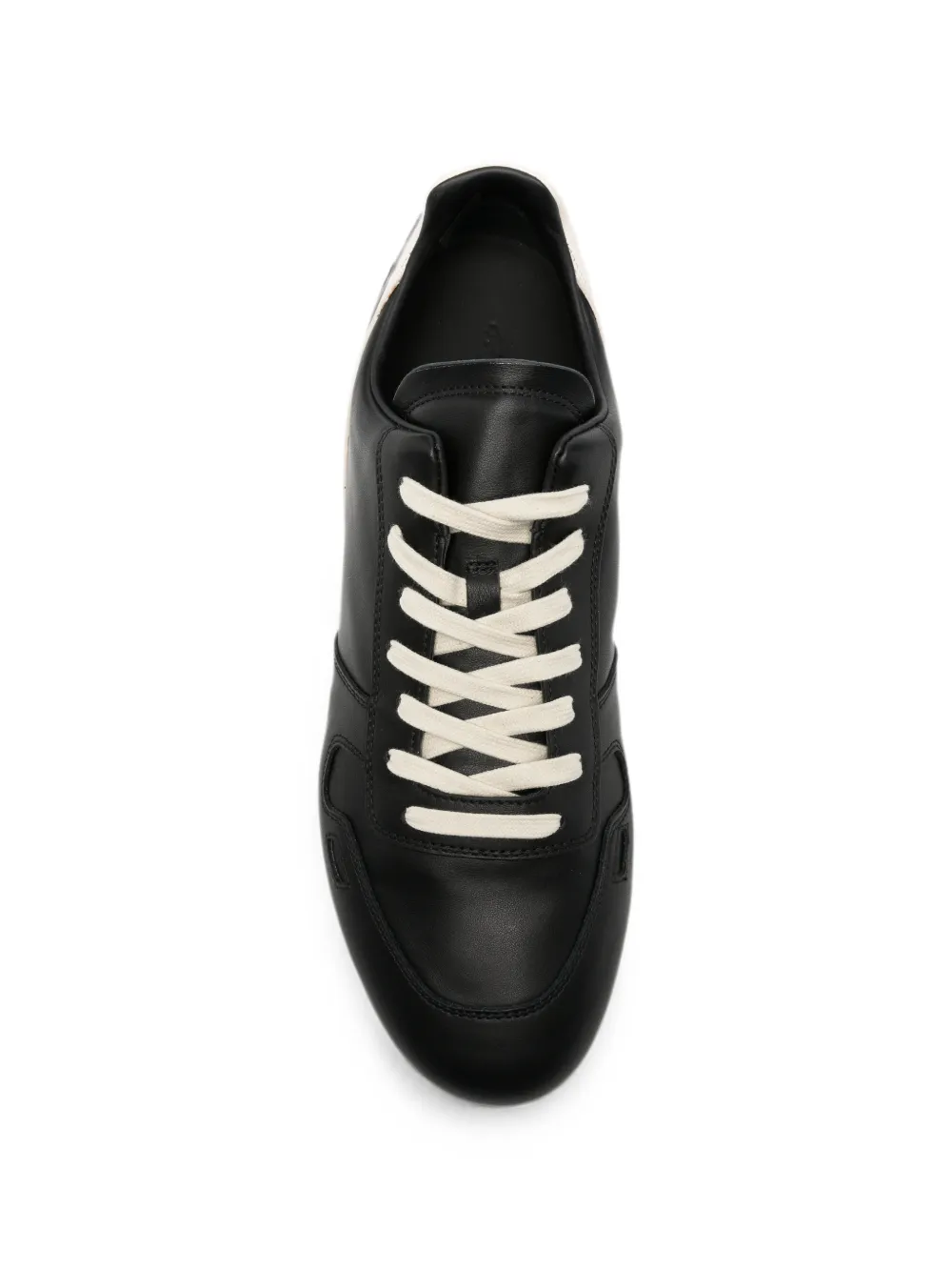 Rick Owens lace-up leather sneakers Zwart