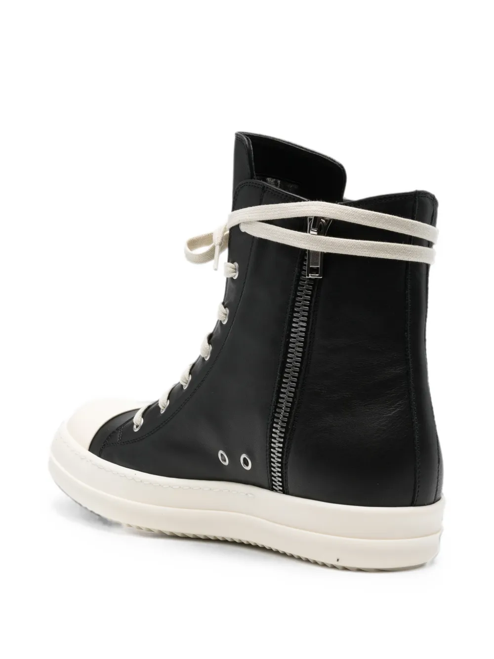 Rick Owens high-top lace-up sneakers Zwart