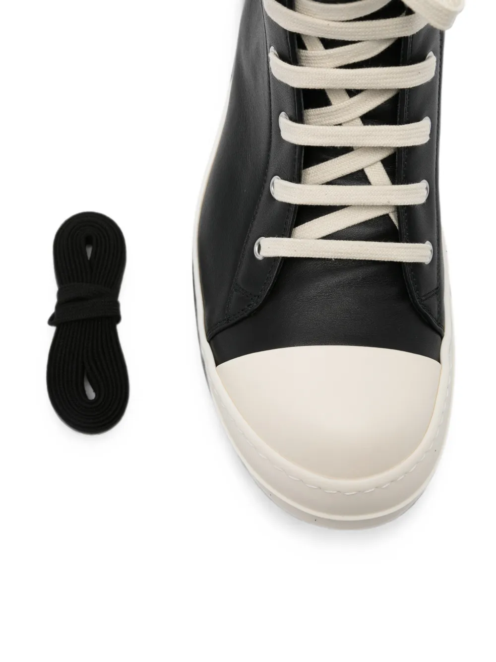 Rick Owens high-top lace-up sneakers Zwart