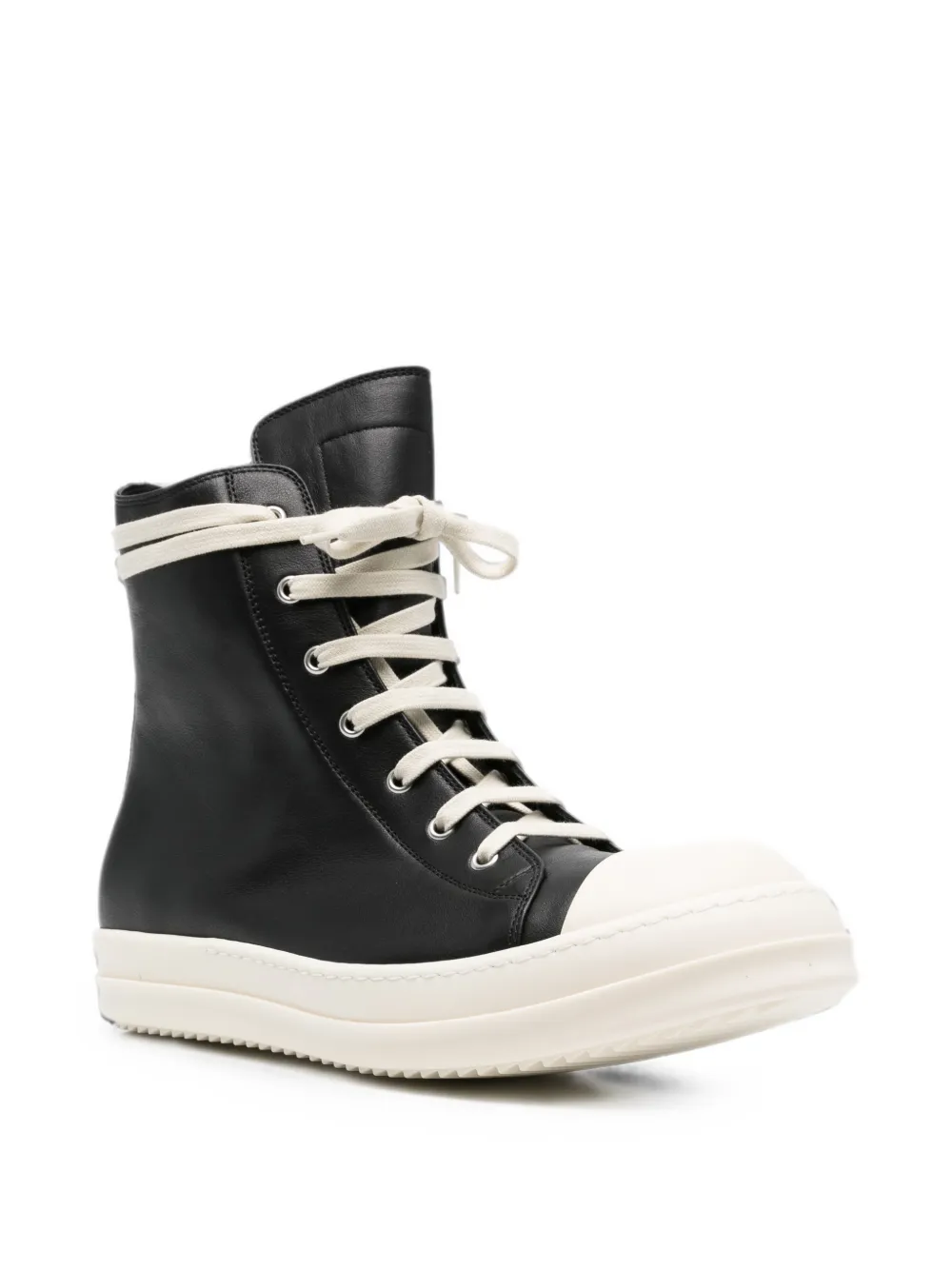 Rick Owens high-top lace-up sneakers Zwart