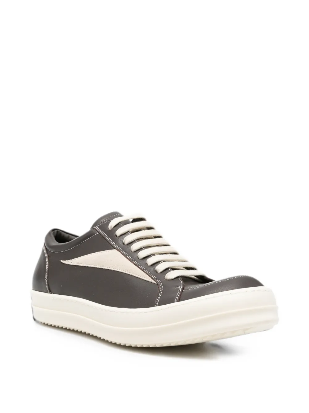 Rick Owens leather lace-up sneakers Bruin