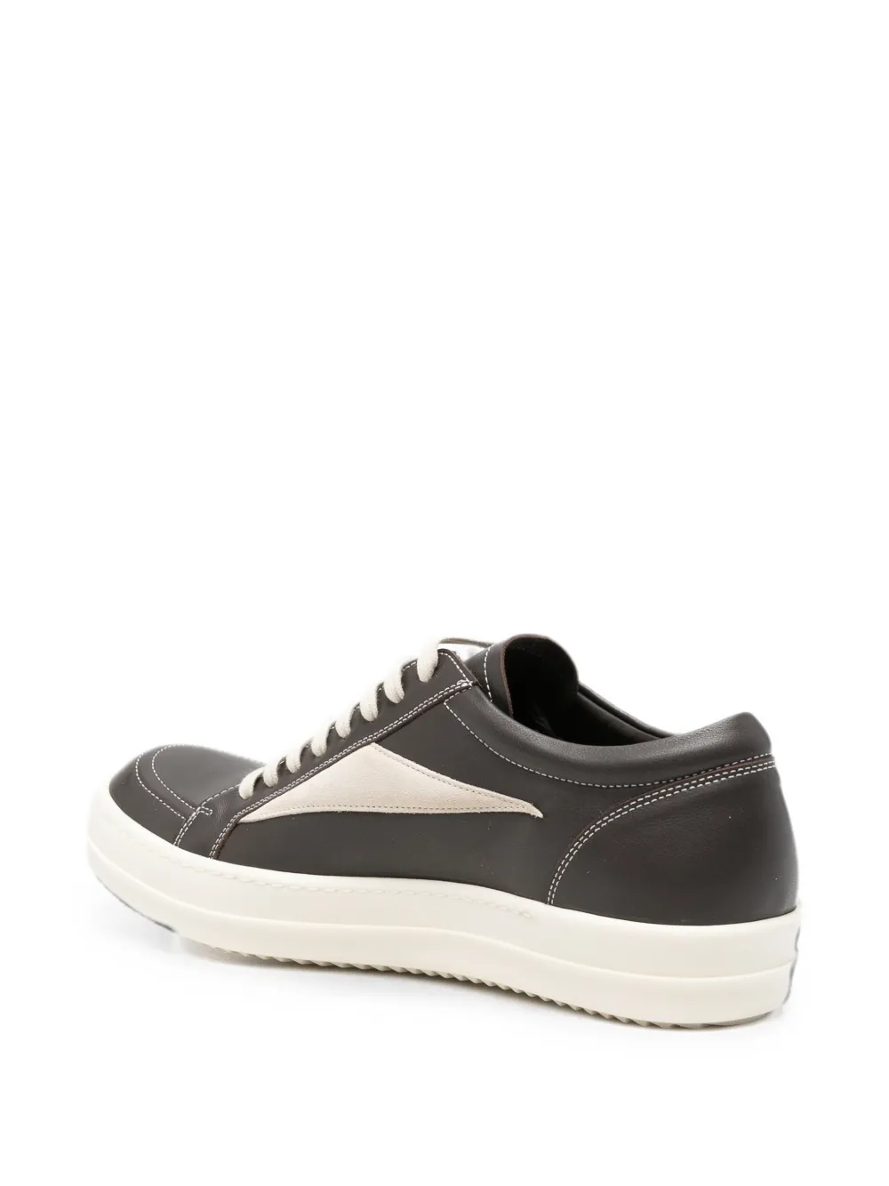 Rick Owens leather lace-up sneakers Bruin