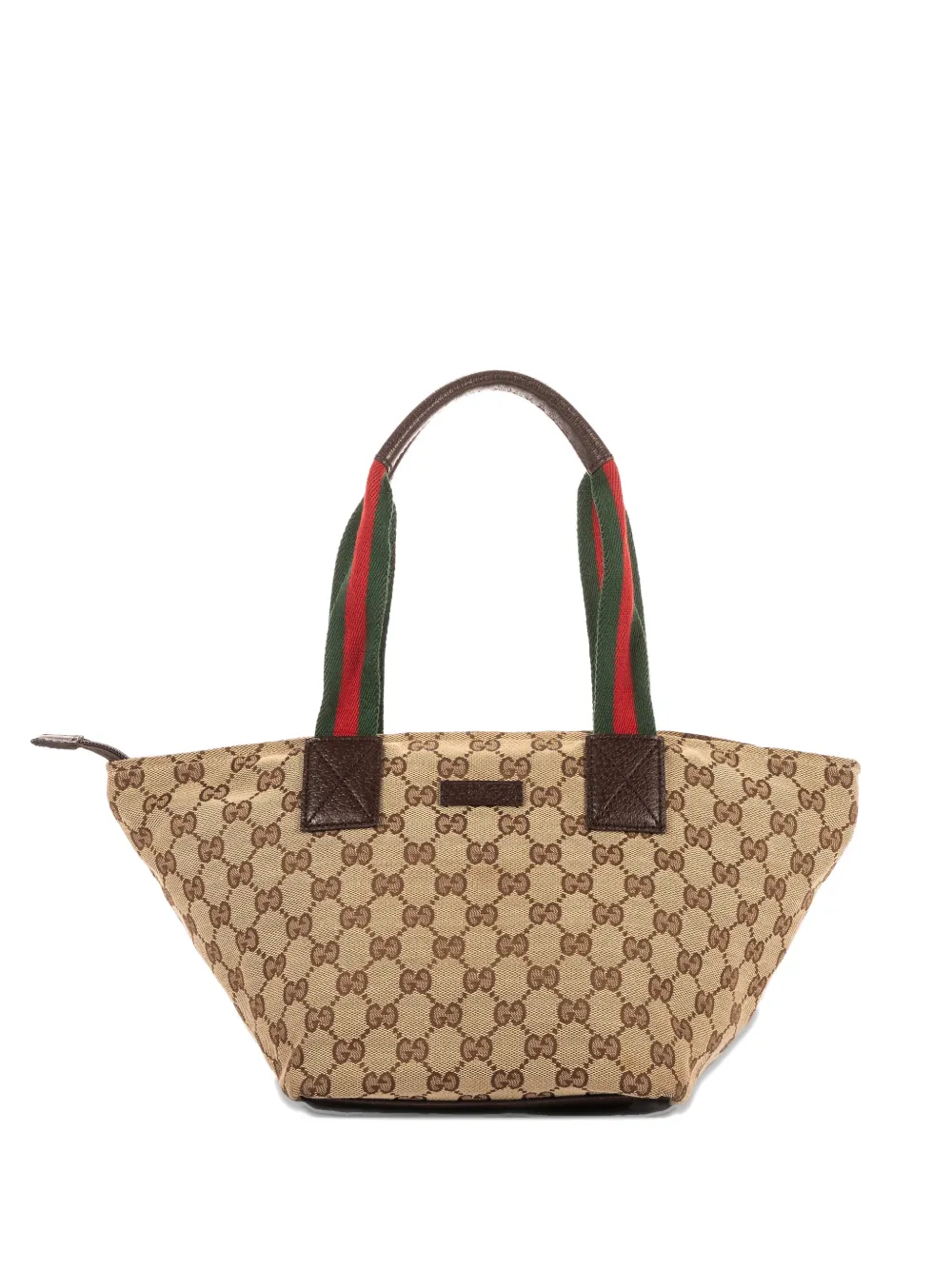 Gucci Pre-Owned beige logo-plaque tote bag - Toni neutri