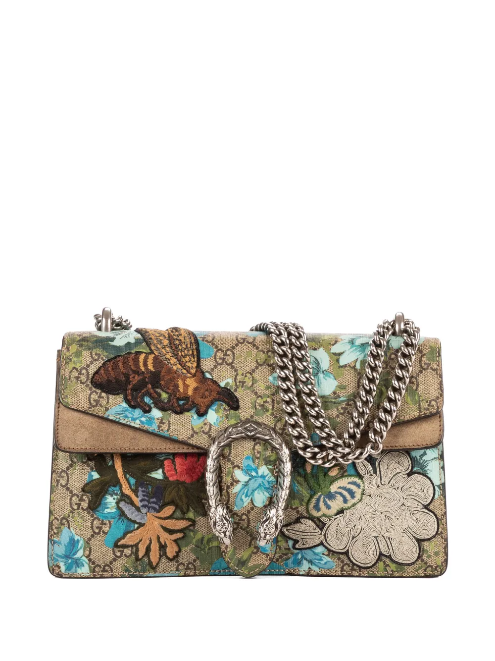 Gucci Pre-Owned Dionysus floral-appliqué chain shoulder bag - Toni neutri