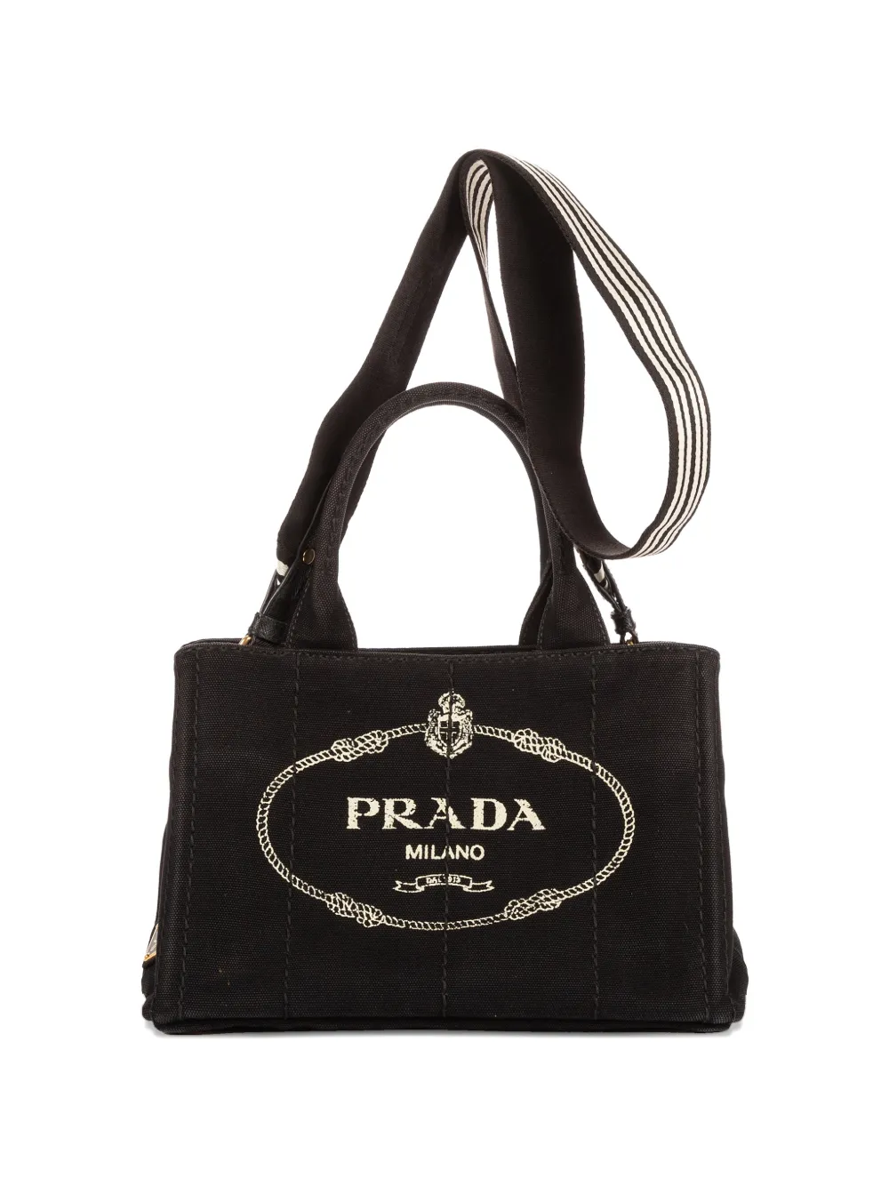 Prada Pre-Owned Canapa canvas tote bag - Nero