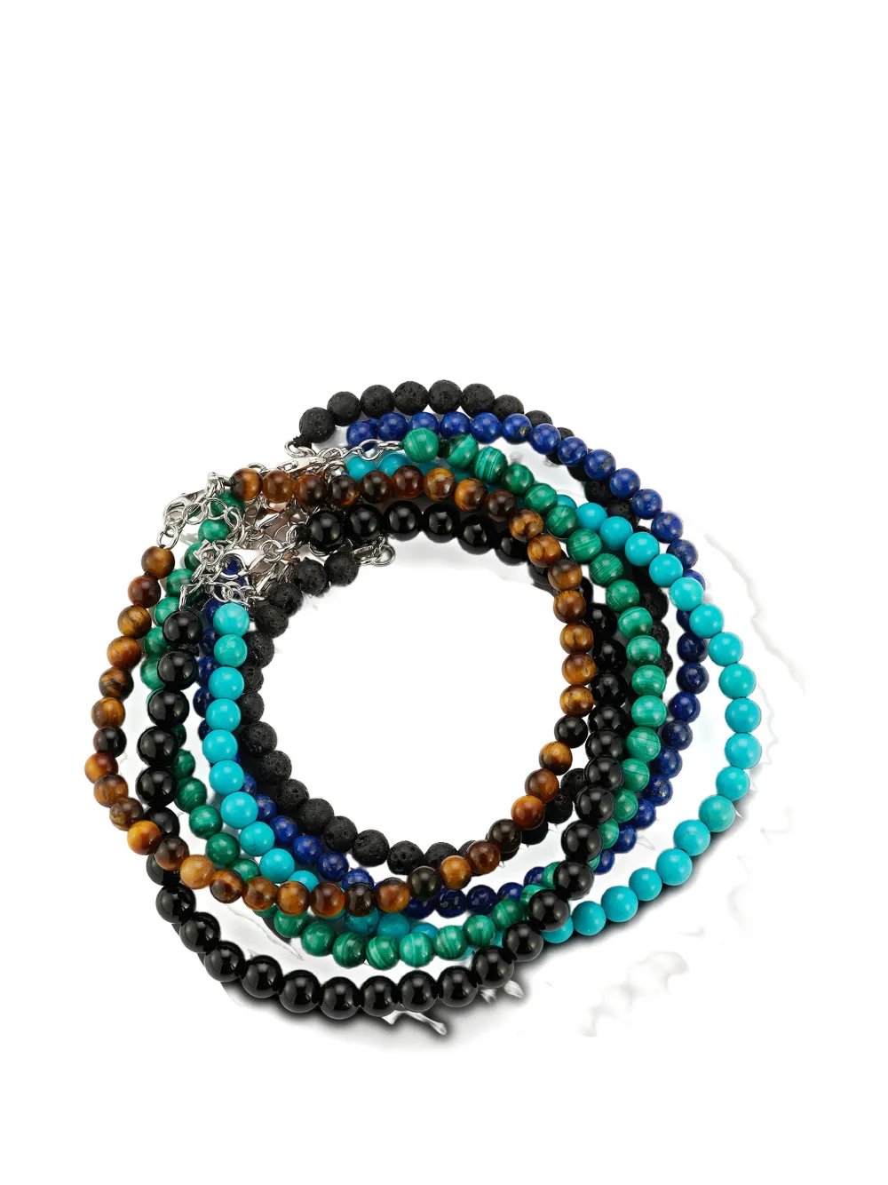 Mateo lava rock bracelet - Argento