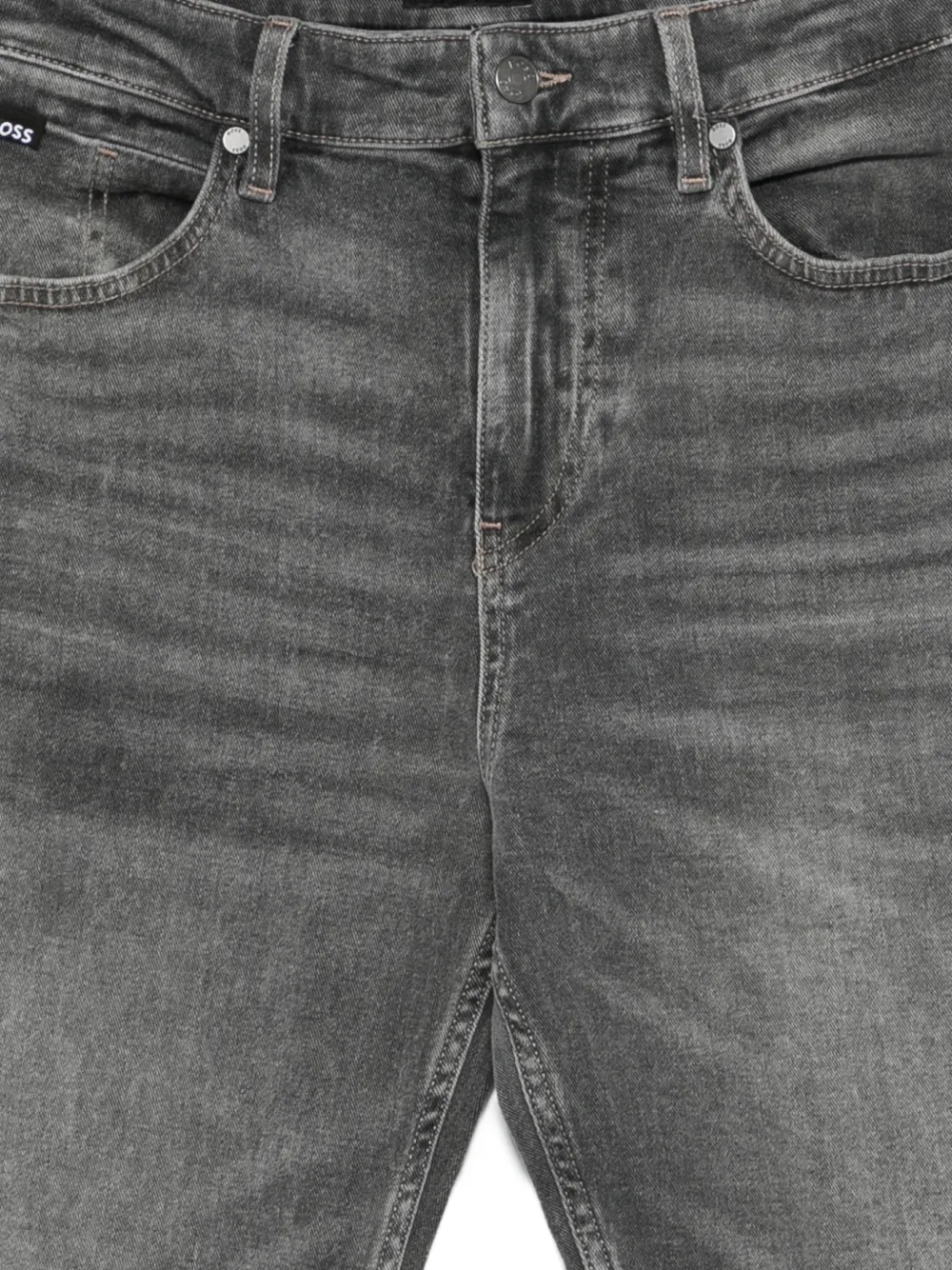 BOSS Maine comfort-stretch denim regular-fit jeans Grijs