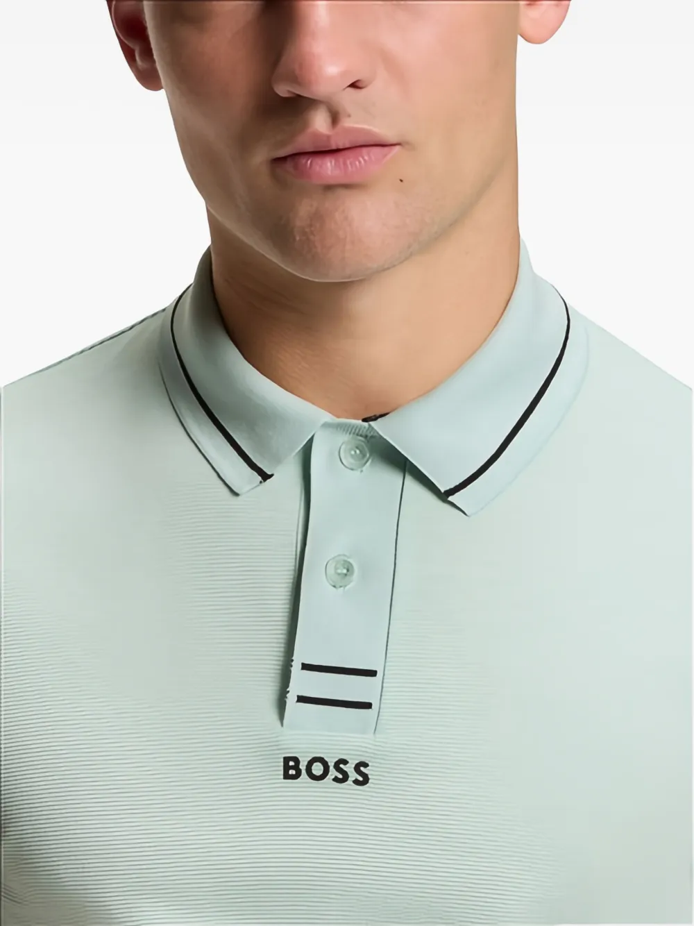 Paule Striped-Trim Polo Shirt