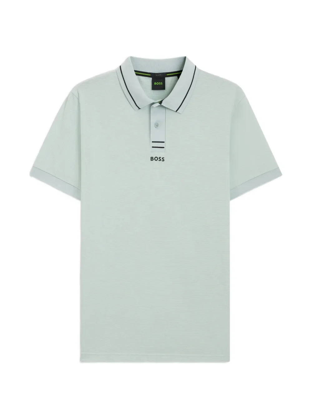 BOSS Slim-fit poloshirt met logo van katoenen piqué Groen