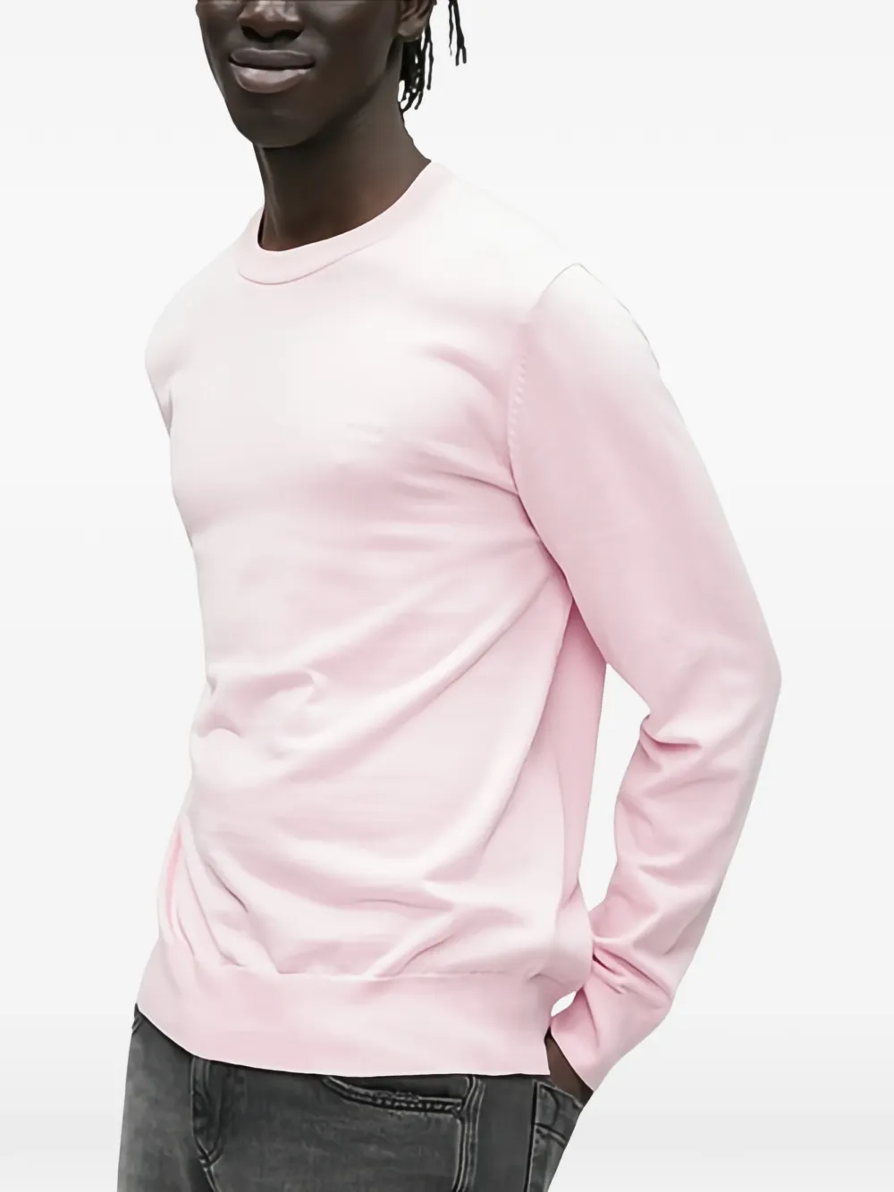  Boss Upacas Crew-neck Sweater - Pink 