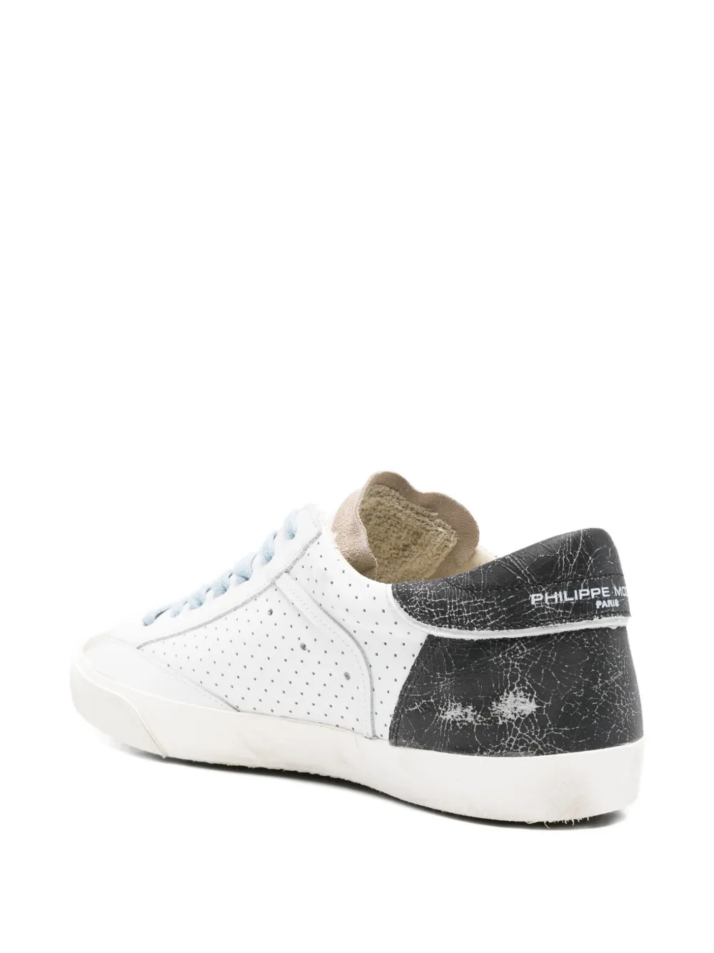 Philippe Model Paris perforated lace-up sneakers Wit