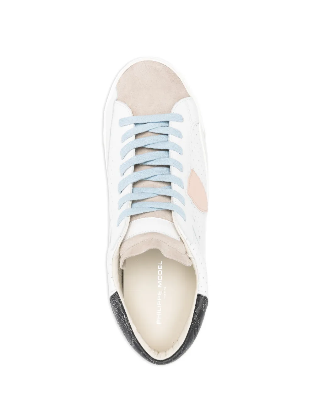 Philippe Model Paris perforated lace-up sneakers Wit