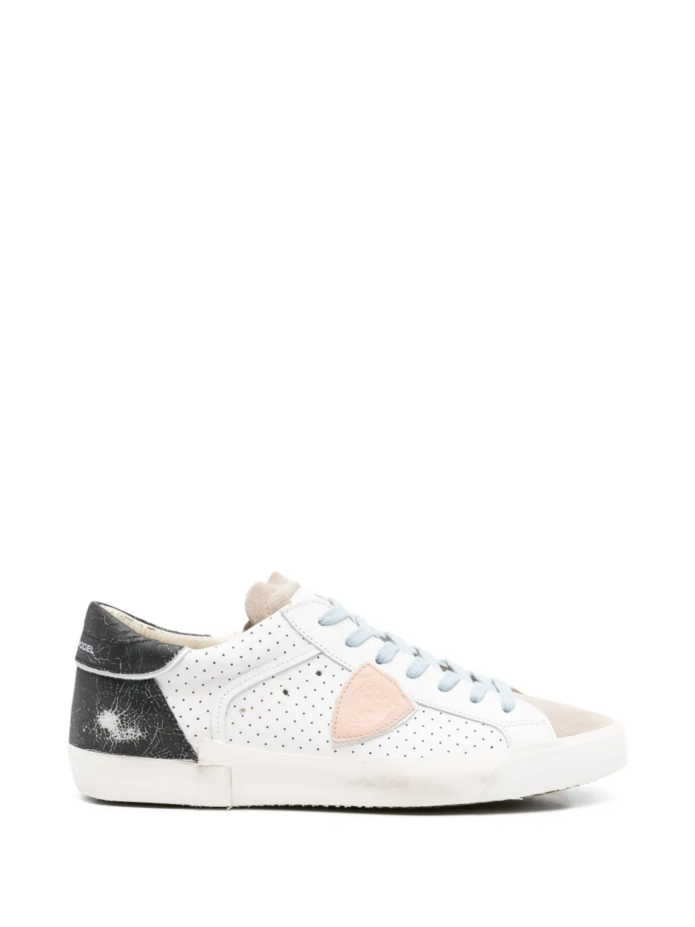 Philippe Model Paris perforated lace-up sneakers - Bianco
