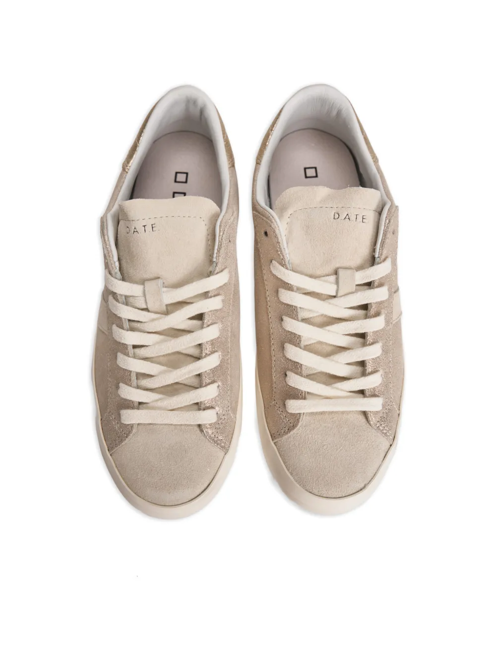  D.a.t.e. Hill Low Glitter-panel Sneakers - Neutrals 